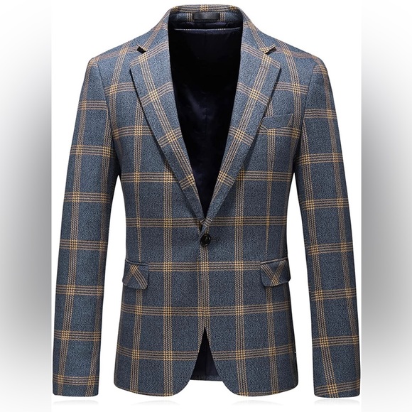 Kudoro Other - Kudoro Men’s Plaid Casual Sports Coat